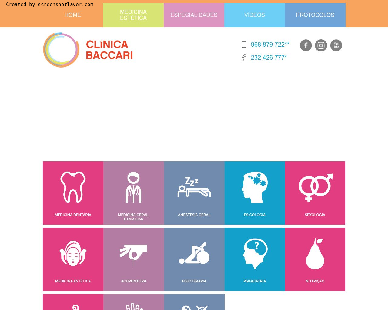 Site de imagem baccari.pt em 1280x1024