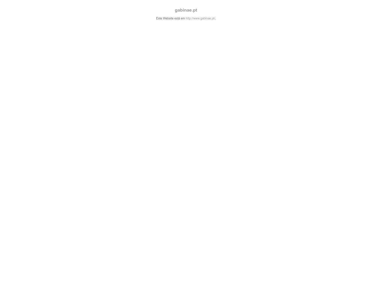Site de imagem gabinae.pt em 1280x1024
