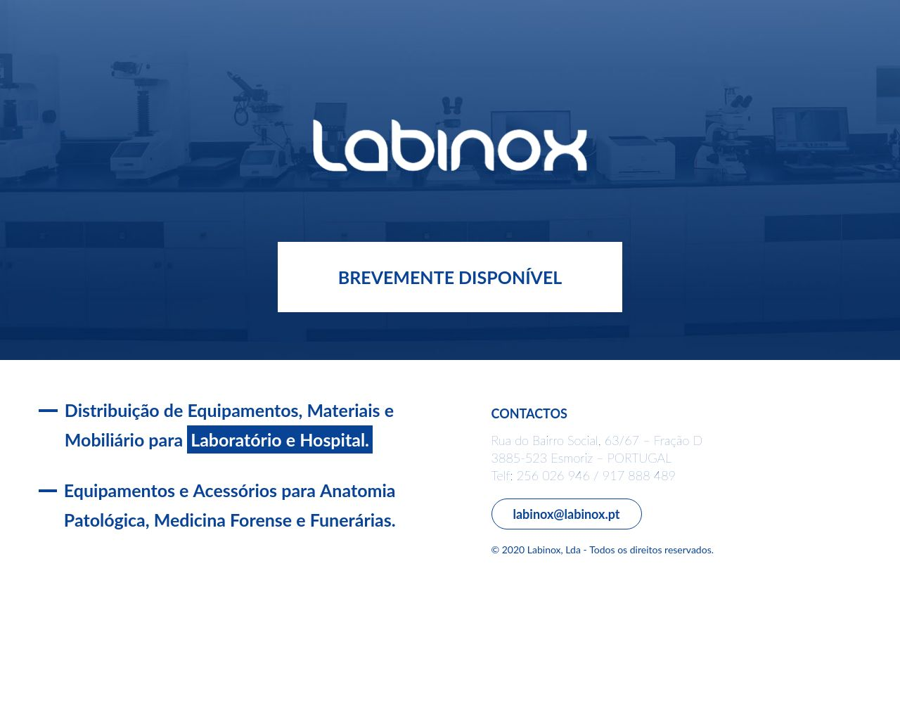 Site de imagem labinox.pt em 1280x1024